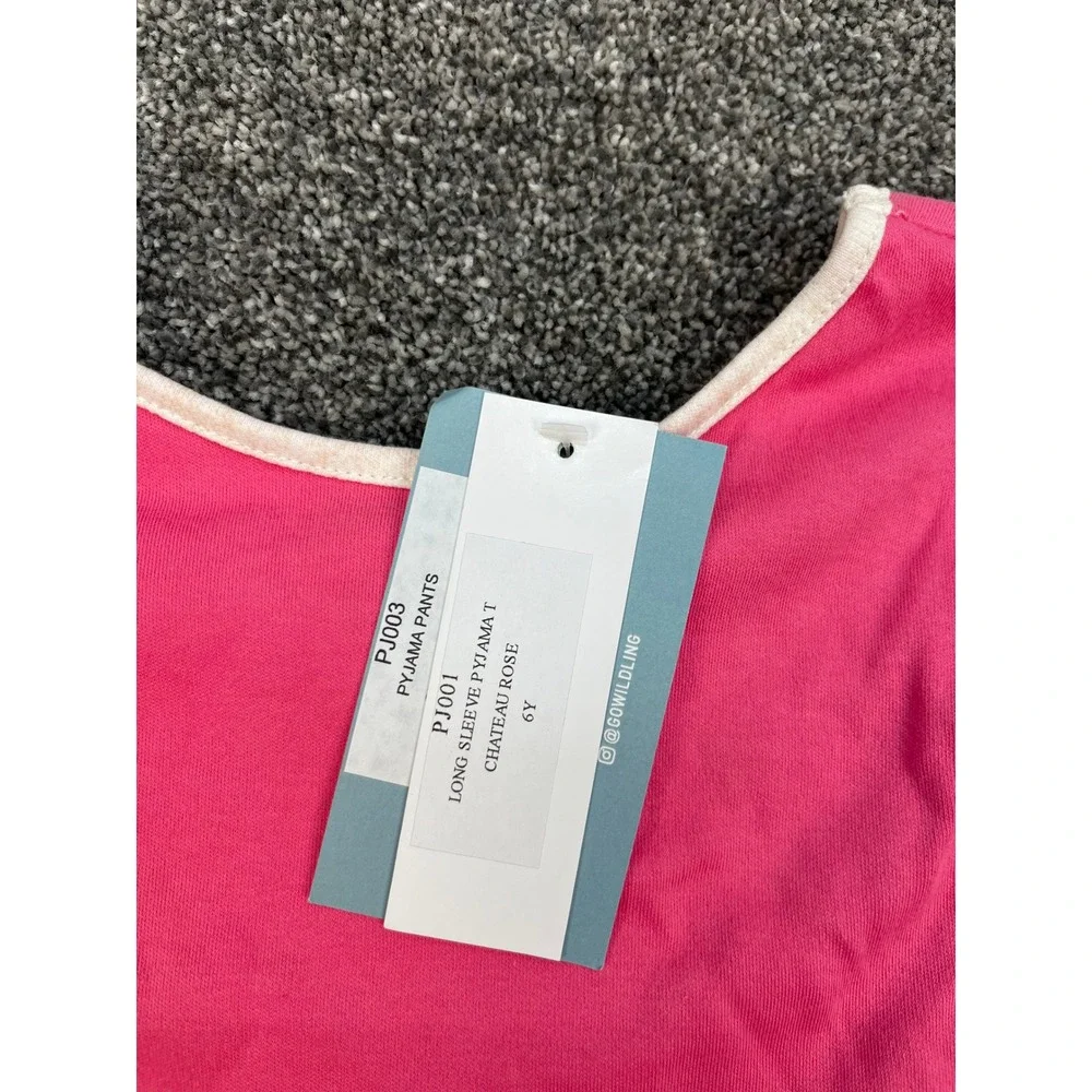 Wildling Long Sleeve Pajama T Shirt Kid's Size 6Y Chateau Rose Pink‎ PJ001 NWT